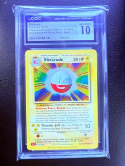 Electrode Holo CGC 10 Gem Mint Pokémon Card