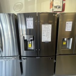 LG 36 in Black Steel /New one Refrigerator 