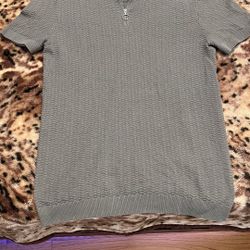 Men’s H&M half Zip Dress Up T Shirt