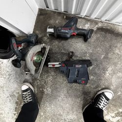 BOSCH POWER TOOLS: Rotary Hammer Vacuum, Sawzall, Skill Saw  