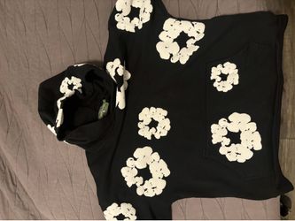Black denim tears hoodie large