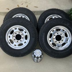 Wheels In Tires 16" 8 Lug Chevy Silverado Gmc Utility Truck 8x6,5