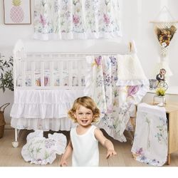 Wild Flower Crib Bedding Set