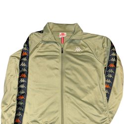 Kappa Green Lightweight track Jacket with Logo Tape