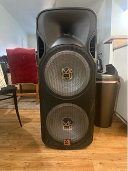 Mr DJ dual 15-inch passive PA speaker