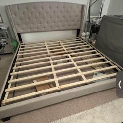 King Bed Frame And Two Foundation