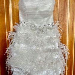 Sue Wong Feather Dress