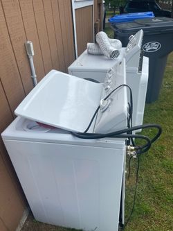 WASHER AND BROKEN DRYER - PLEASE READ DESCRIPTION