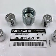 OEM Nissan Wheel Locks With Key.