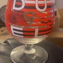 DUVEL Moortgat Stefan Glerum Limited Edition Artist Series Red Tulip Beer Glass