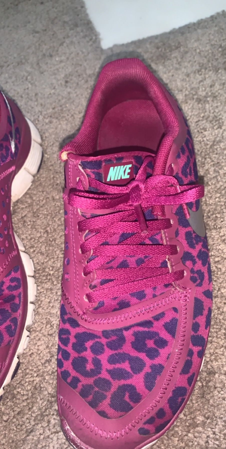 Cheetah Print Nike Running Shoes