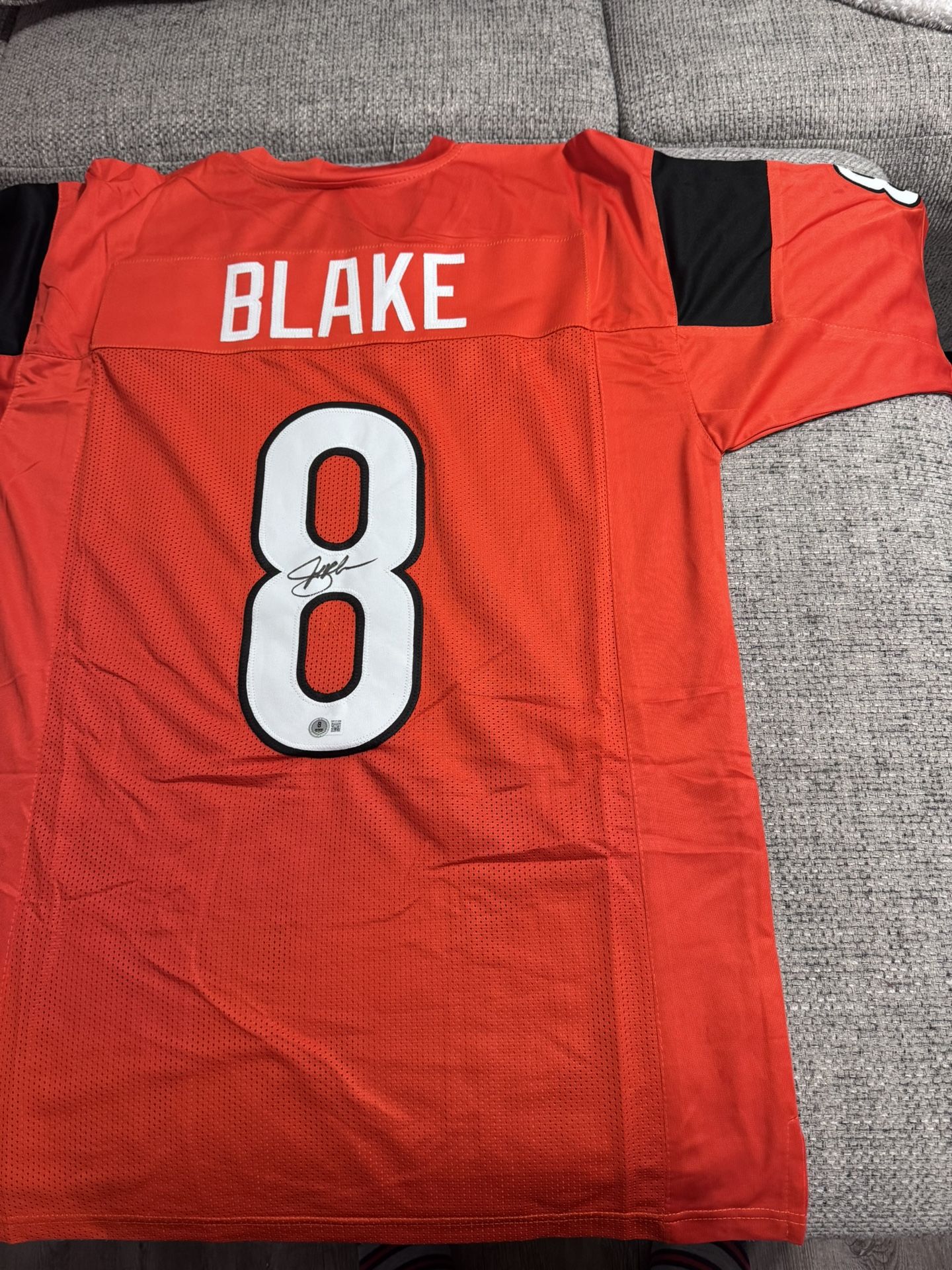 Jeff Blake Signed Autograph Custom Jersey - Beckett Coa - Cincinnati Bengals