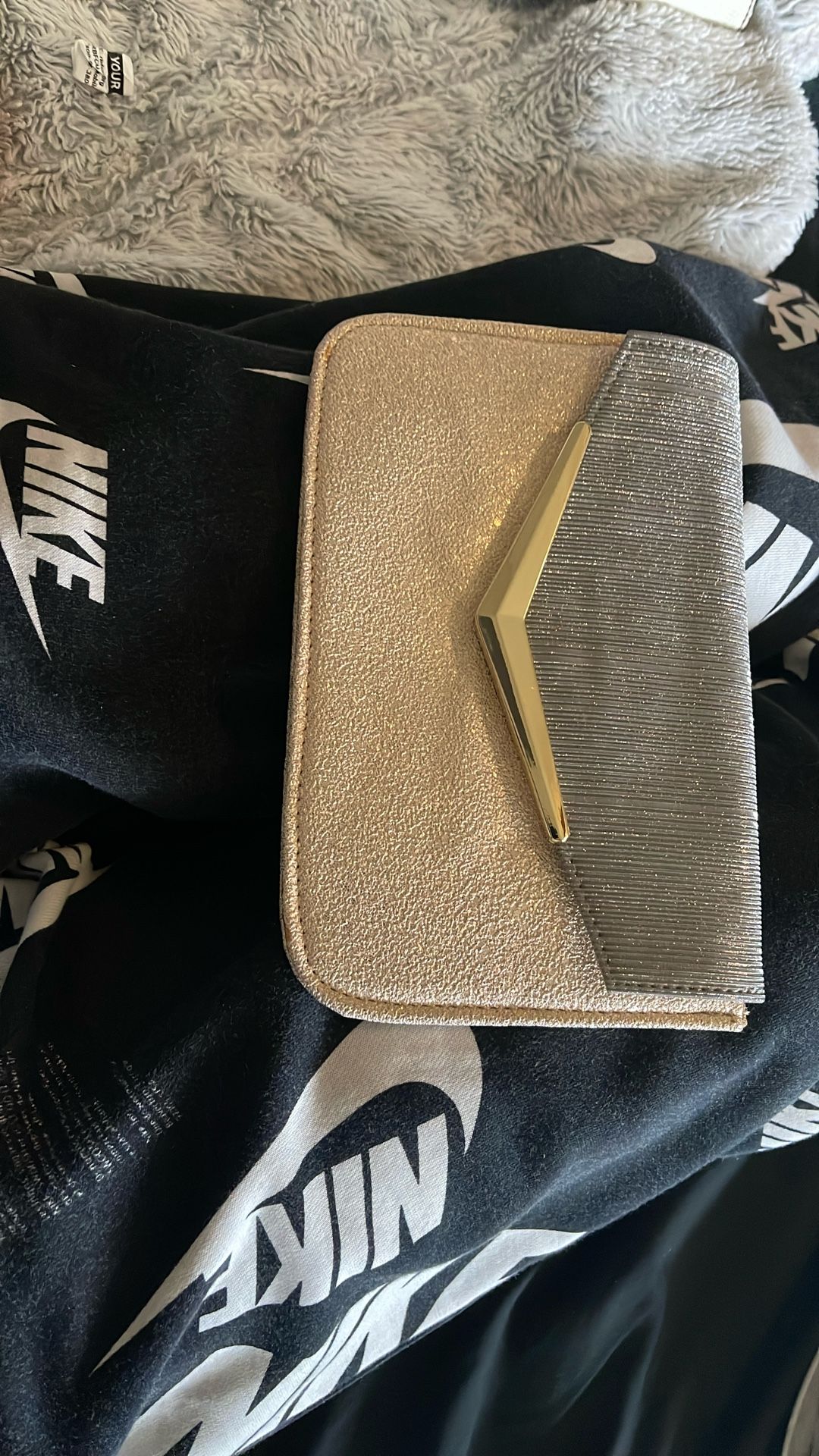 Silver And Gold Clutch Purse