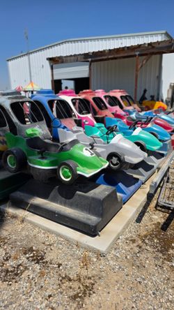 Kiddie Rides. Cars. Helicopters. Trains. Stagecoaches