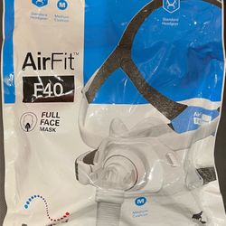 ResMed AirFit F40 Full Face Mask Kit.