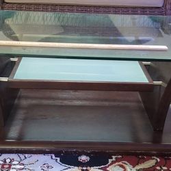 48"×32" Glass Top Center Table