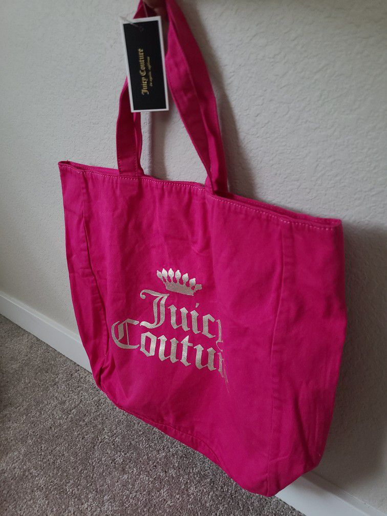 NEW Juicy Couture Hot Pink Shoulder Bag, Tote, Large