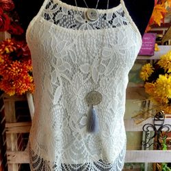 No Boundaries Lace Racer Top