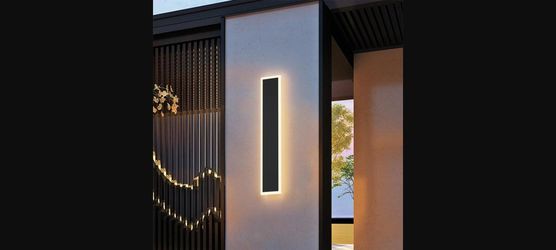 Coinmit Modern 31.5" Outdoor LED Wall Sconce - Black