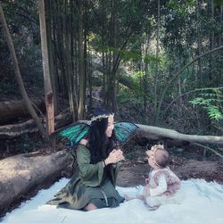 Tiny Land Waterproof Picnic Blanket with Roll-Up Carry Strap