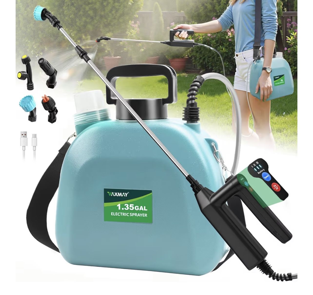 Battery Powered Sprayer 1.35 Gallon