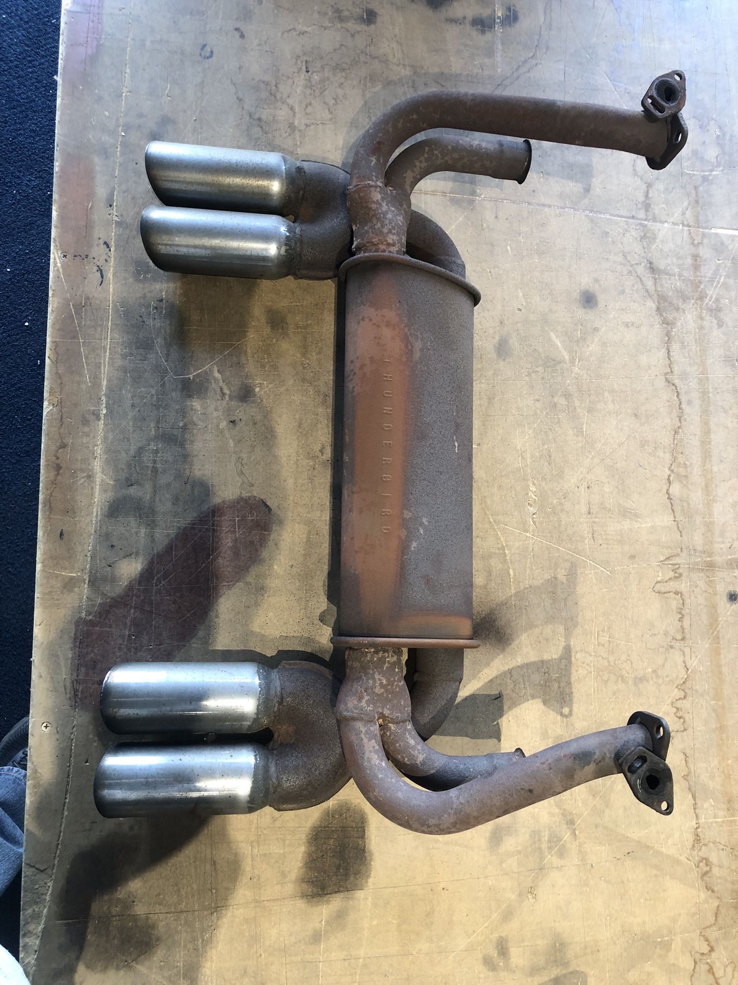 VW Type 1 monza style muffler thunderbird