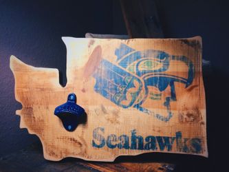 Seahawks Wall Mount Bottle Opener
