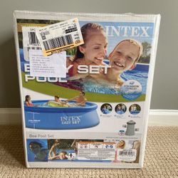 Intex 10ft x 30in Easy Set Round Inflatable Above Ground Pool w/ Filter Pump
