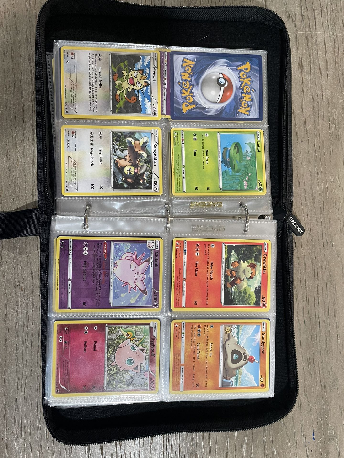 Pokemon 4x4 Binder With Cards 