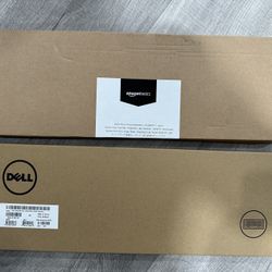 Lot 2 X Brand New wired USB Keyboards (Dell and Amazon)