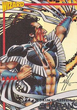 1993 WIZARD (SHAMAN'S TEARS) MIKE GRELL'S FOIL CHASE INSERT CARD #7