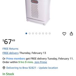 Removable Laundry Basket Classification Thickened Storage Rack Household Storage Bucket White