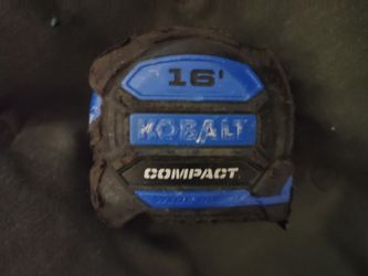 a Kobalt Compact 16-ft tape measure, featuring