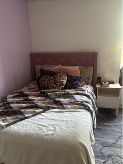 Pink bed frame