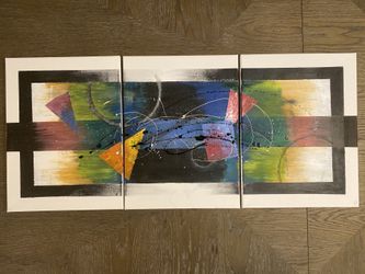Abstract acrylic painting