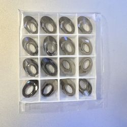 20mm Swarovski Pendant 6040 Helios Silver Night Shadow Bead Lot 16 Pieces Jewelry Craft Supplies