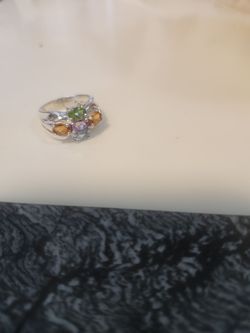 Anillo para mujer autentico piedras originales