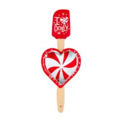 I Love Dolly Parton Silicone Spatula with Heart Cookie Cutter