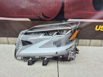 2020 2021 2022 2023 LEXUS GX GX460 HEADLIGHT HEADLAMP LEFT DRIVER SIDE ORIGINAL USED (CRACKED LENS) (TABS BROKEN/MISSING)