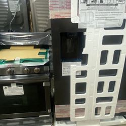 Samsung 2pc Kitchen Set-Black Stainless Steel XHGD