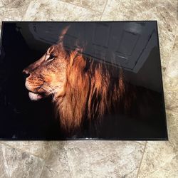 Beautiful Lion Wall Art Painting Gloss Finish
