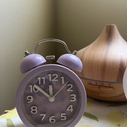 Vintage Purple Clock 