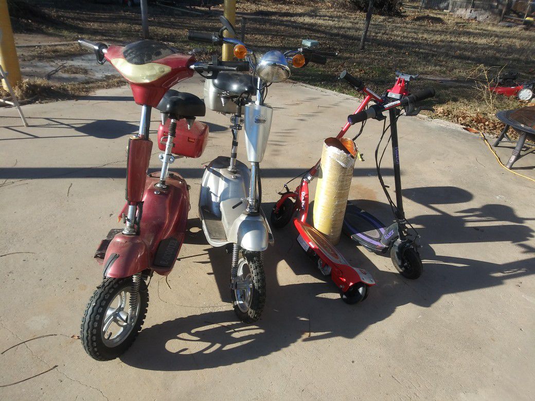 Ride scooters