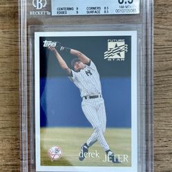 1996 Topps DEREK JETER #219 Future Star RC BGS 8.5 New York Yankees