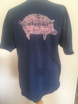 Pink Floyd Pig T-Shirt Mens Large Blue Concert Band Animals Tour 2005