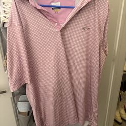 Pink fishing / golfing polo 