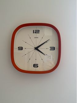 NEW - Atomic Retro Wall Clock