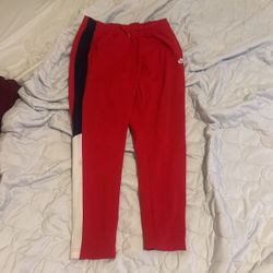 Red Nike sweatpants