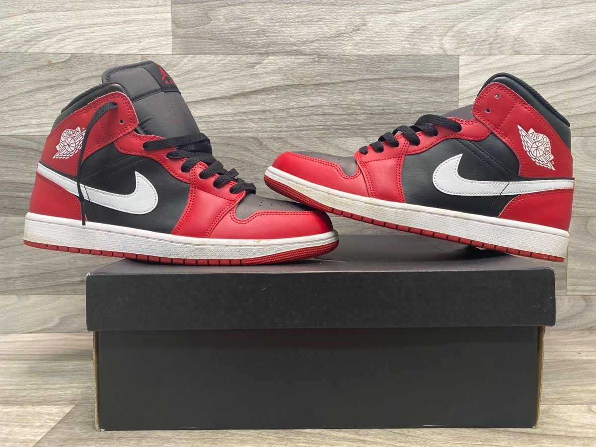 A1 Hawk – Jordan 1 Mid Gym Red Black White (A1D024947)