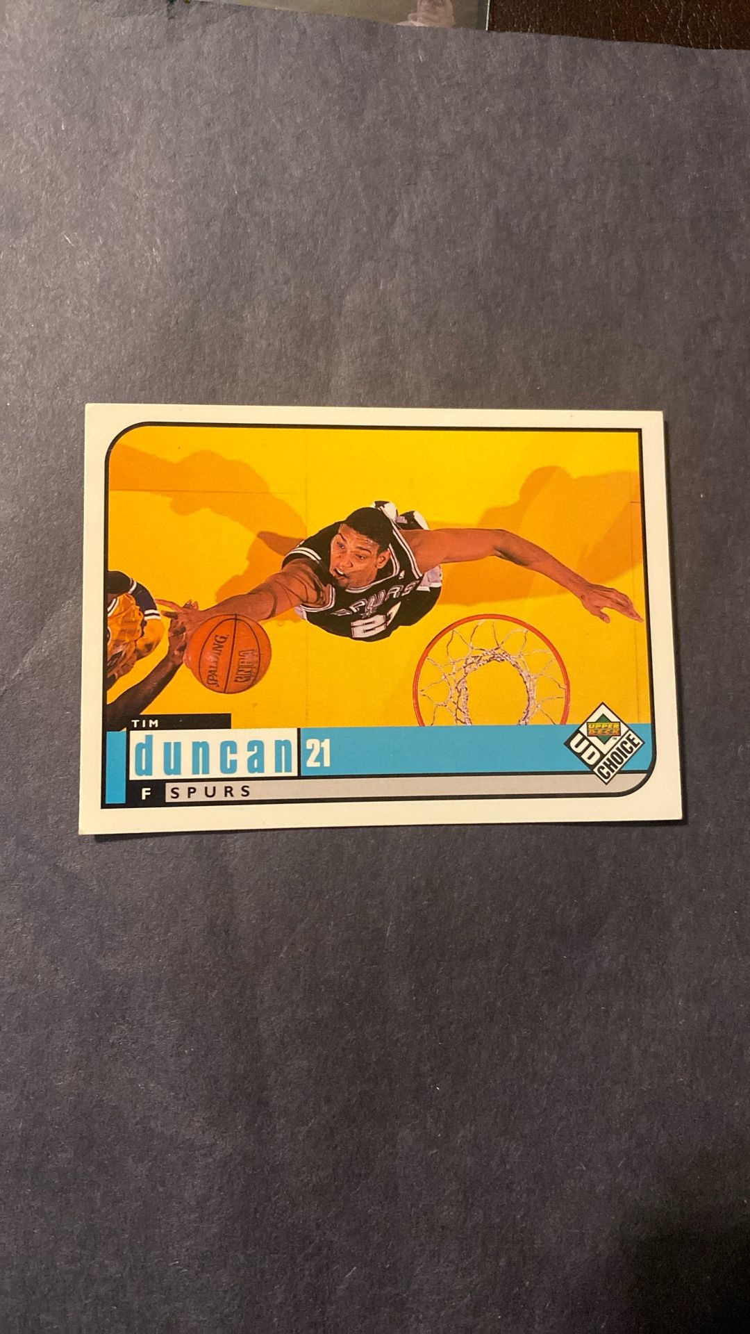 Tim Duncan 1997-98 UD Choice #126